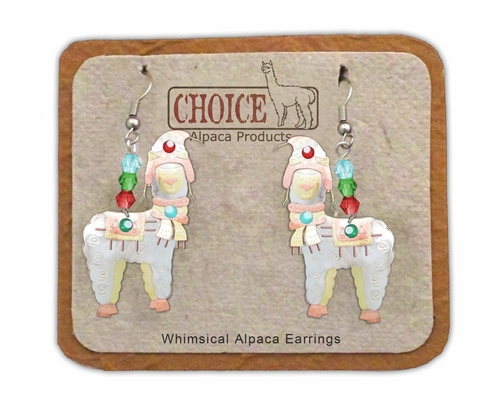 Cute Christmas Alpaca Drop Earrings